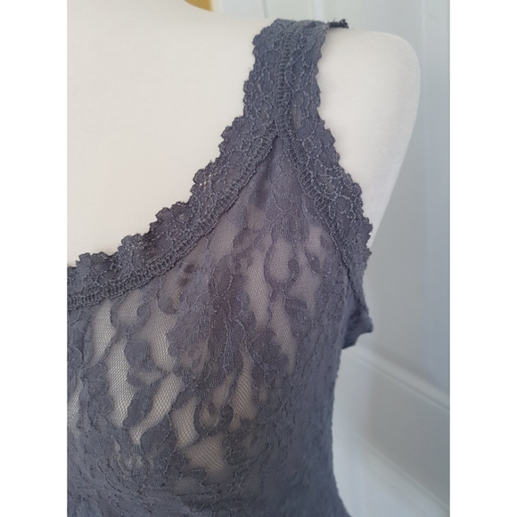 Vintage Hanky Panky Gray Lace Camisole - Picture 4 of 16